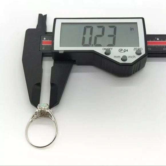 Jewelry Ring Opal 0.86ct Platinum 3561807 - Picture 7 of 11